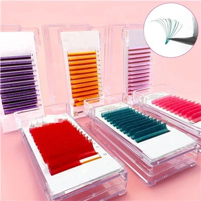 رنگین ایزی پنکھے کی پلکیں۔